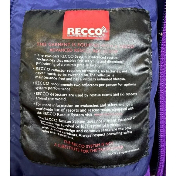The North Face Summit Series RECCO Pertex Puffer Quilted Jacket S Purple Blue - Picture 15 of 15